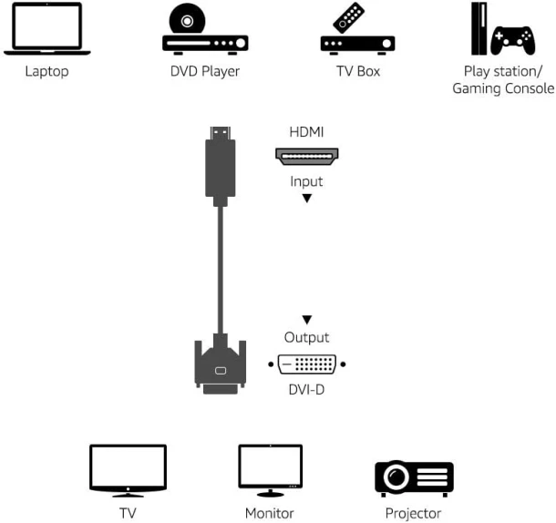 HDMI to DVI Adapter