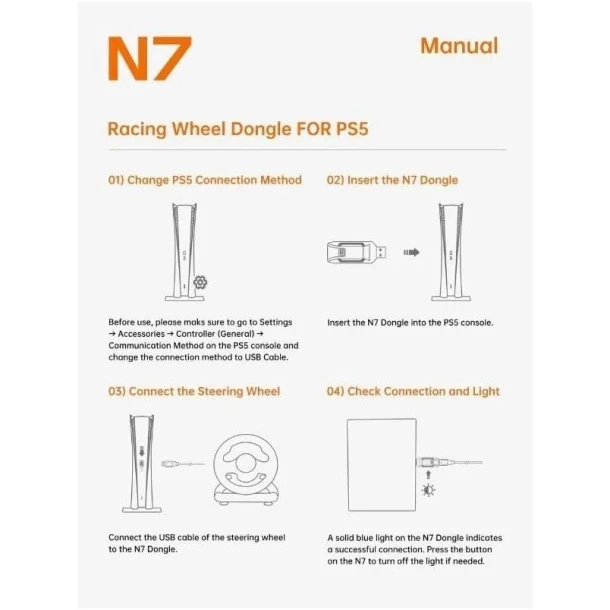 PXN Adapter Racing Wheel Dongle N7