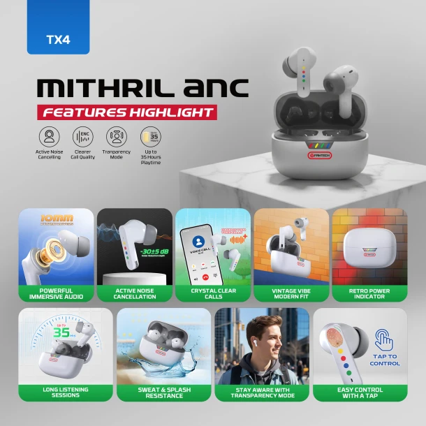 Fantech EarBuds TX4 MITHRIL anc
