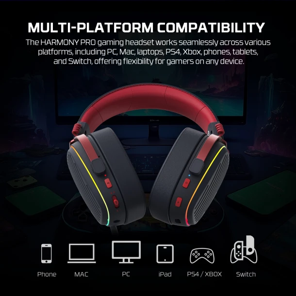 Fantech Wireless Headphone WHG02P HARMONY