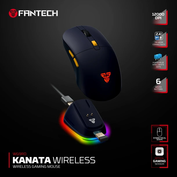 Fantech Mouse WG9RD Kanata Wireless