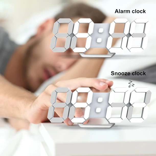 3D Led Table Clock