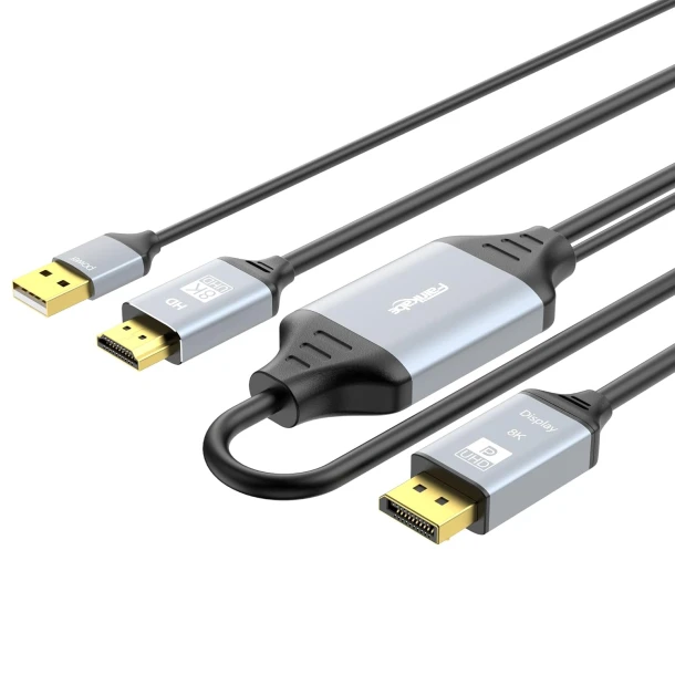 HDMI 2.1 to Displayport 1.4 Cable