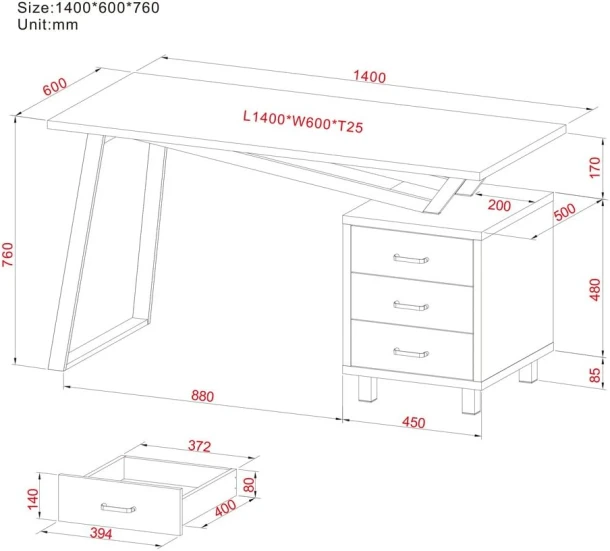 Gaming Desk Table CT 3533