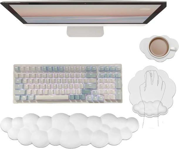 Cloud Wrist Rest For Keyboard Mouse