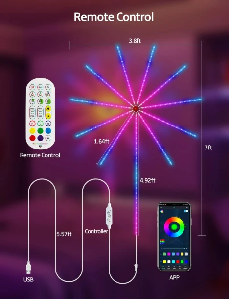 Firework LED Lights