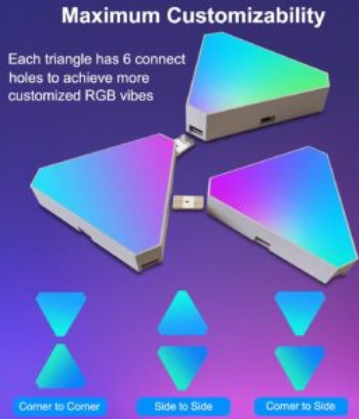 Triangular Honeycomb Panel Light