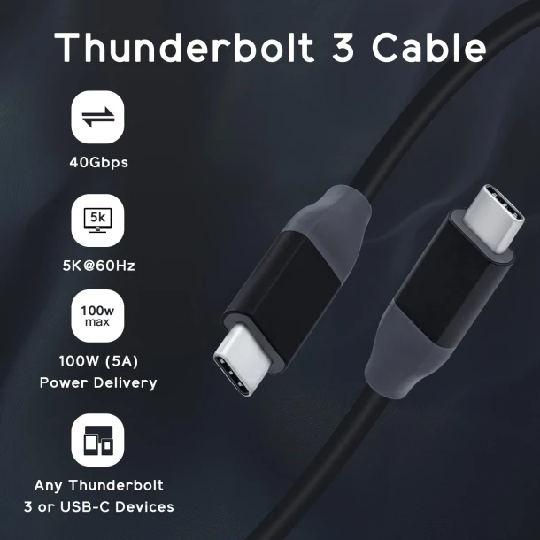 Usb-C to Usb-C Thunderbolt 3.0 Data Transfer Cable