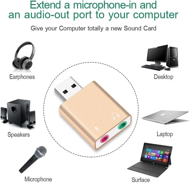 Usb Sound Card 7.1
