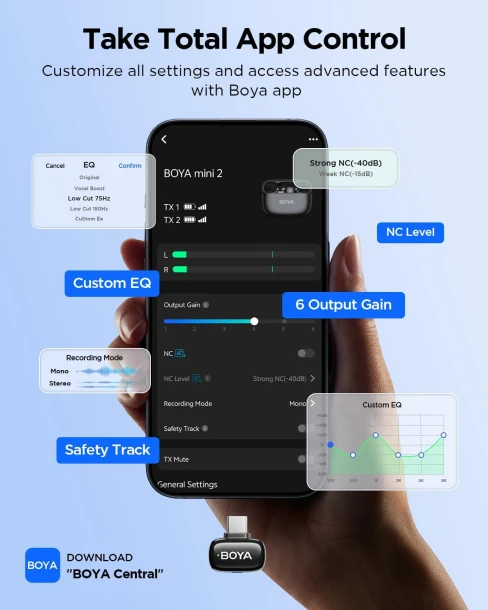 BOYA Microphone Mini 07 USB-C 2TX+RXU
