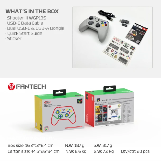 Fantech Wireless GamePad WGP13S Shooter iii