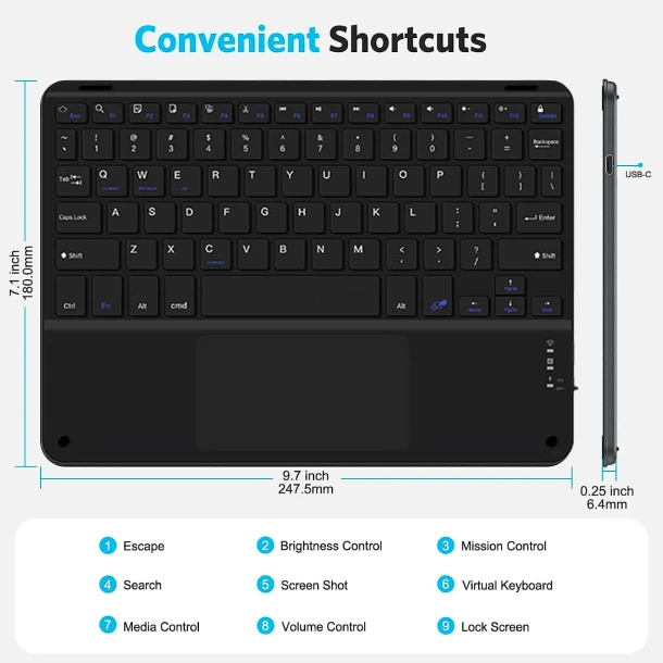 Resido Bluetooth Keyboard Multi Device