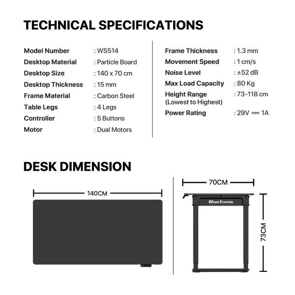 Fantech Gaming Table WS514