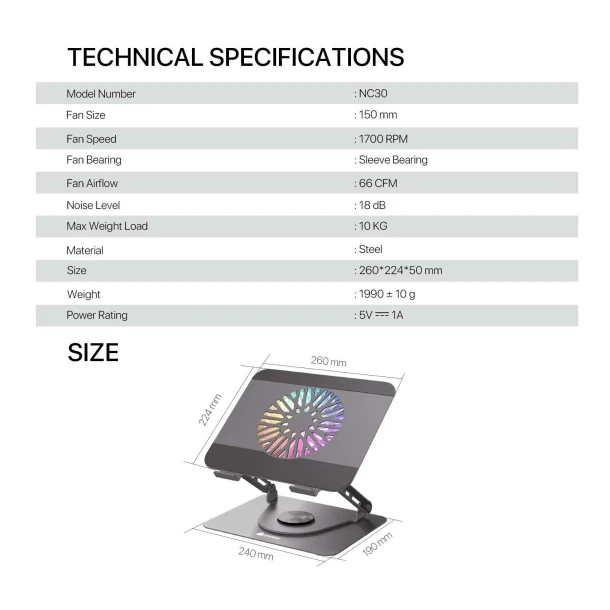 Fantech NoteBook Cooler NC30