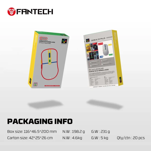 Fantech Mouse WG9S KANATA SUPER MAXFIT