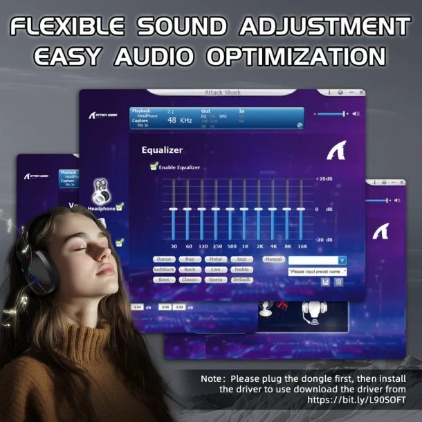 ATTACK SHARK Headphone L90
