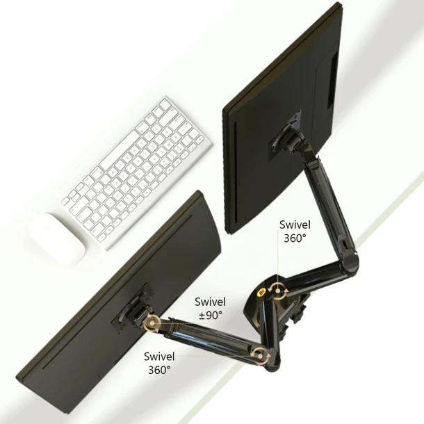 NB Monitor Dual Arm stand F195A