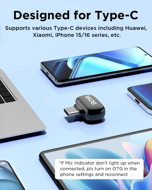 BOYA Microphone Mini 03 USB-C 2TX+RXU+CC
