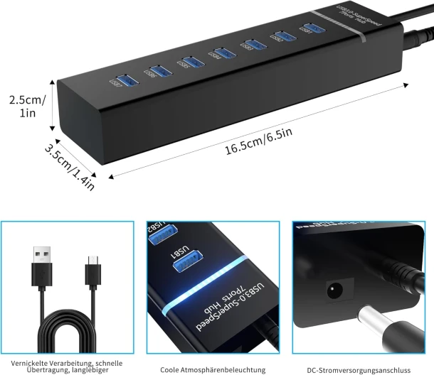 Usb hub 3.0 7 port
