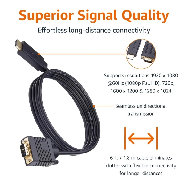 HDMI to VGA Cable