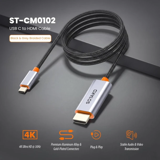 Sotako Type C To 4k HDMI cable