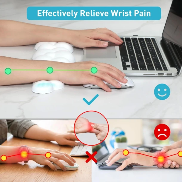 Cloud Wrist Rest For Keyboard & Mouse