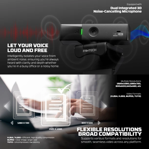 Fantech Web Cam C50 Luminous