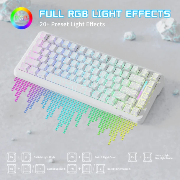 ATTACK SHARK Keyboard X82 PRO He