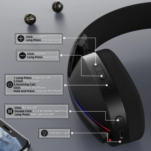 ATTACK SHARK Headphone L90