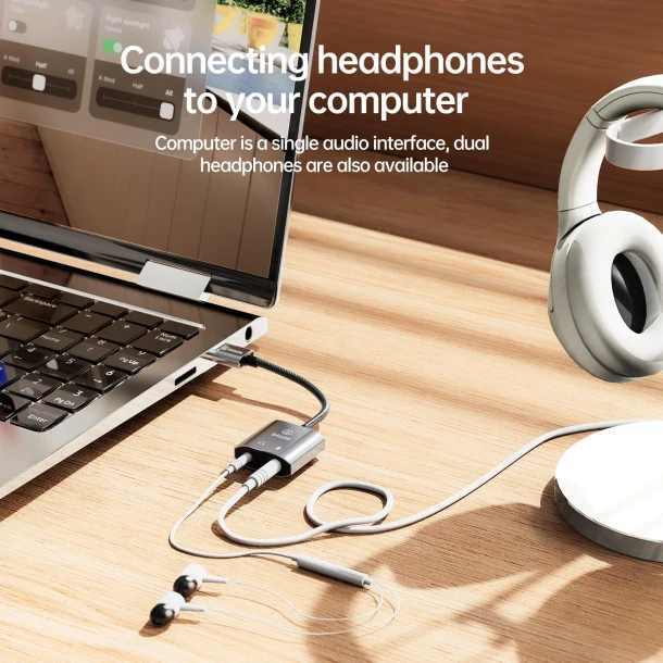 Biaze USB Sound Card to 3.5mm Dual Jack Adapter