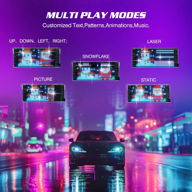 Programmable LED Car Sign