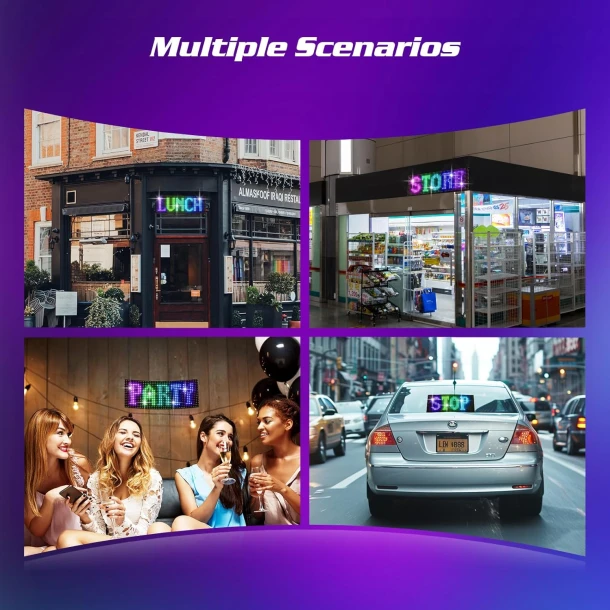Programmable LED Car Sign