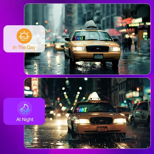 Programmable LED Car Sign