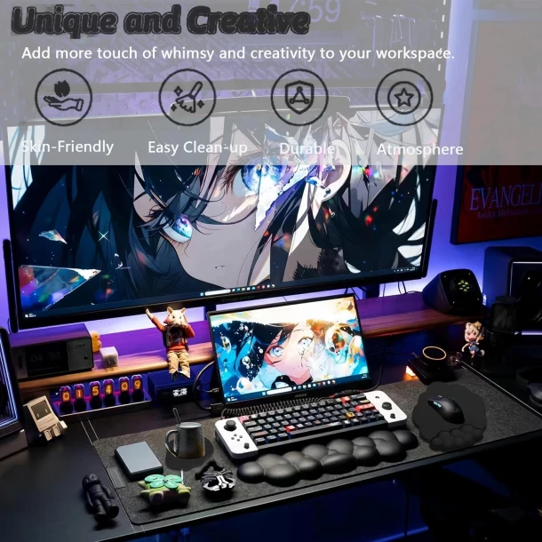 Cloud Wrist Rest For Keyboard Mouse