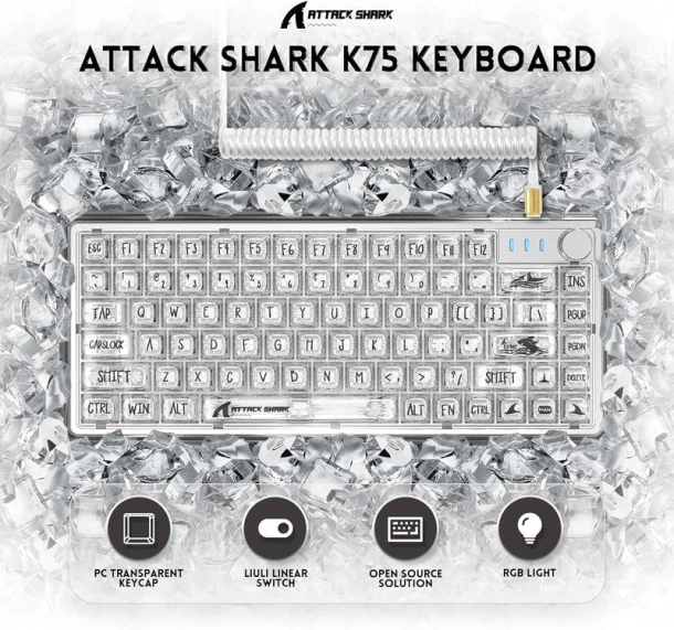 ATTACK SHARK Keyboard K75