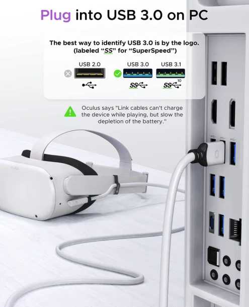 Type C Oculus Link Cable