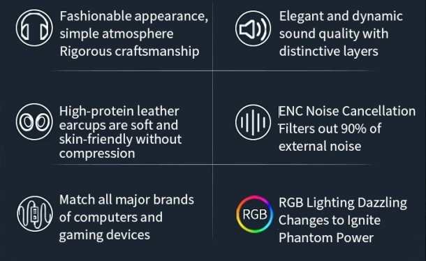 Darmoshark Headphone T1 7.1
