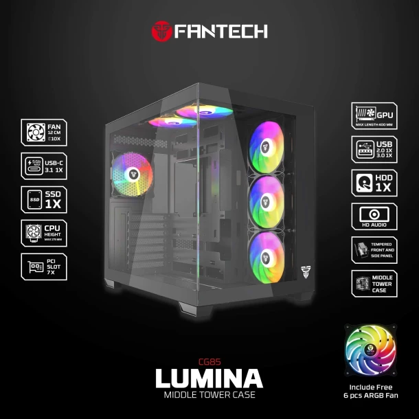 Fantech Case CG85 LUMINA
