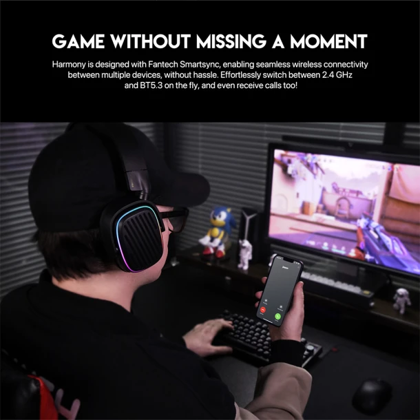 Fantech Wireless Headphone WHG02