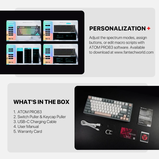 Fantech keyboard MK913 ATOM PRO83