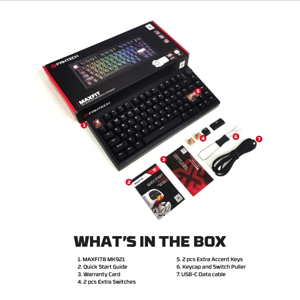 Fantech keyboard MK921 MaxFit8