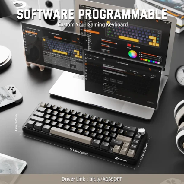 ATTACK SHARK Keyboard X66