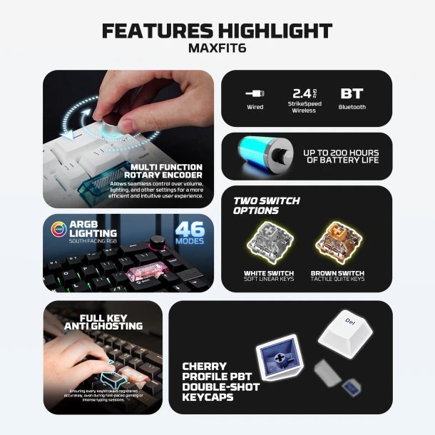Fantech Keyboard MK920 MAXFIT6