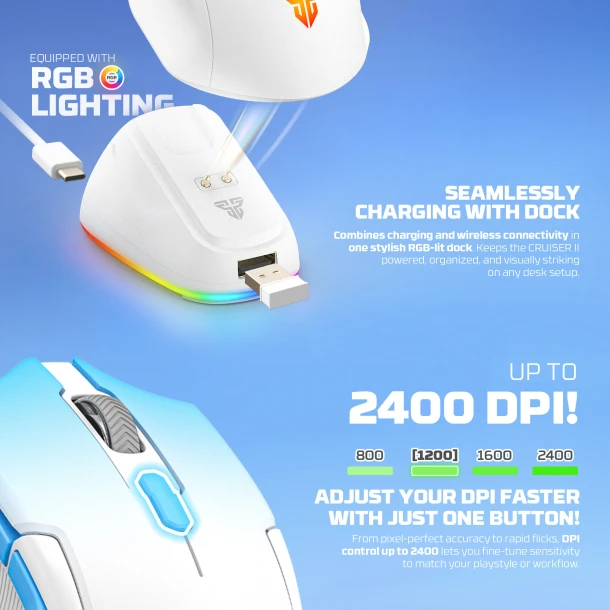 Fantech Mouse WG11V2RD Cruiser ii Wireless