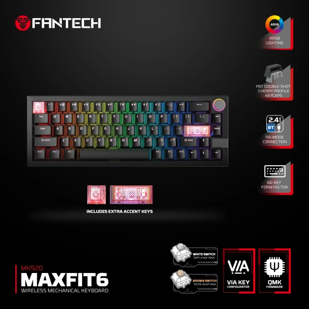 Fantech Keyboard MK920 MAXFIT6