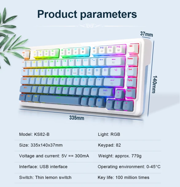 ReDragon Keyboard KS82-B