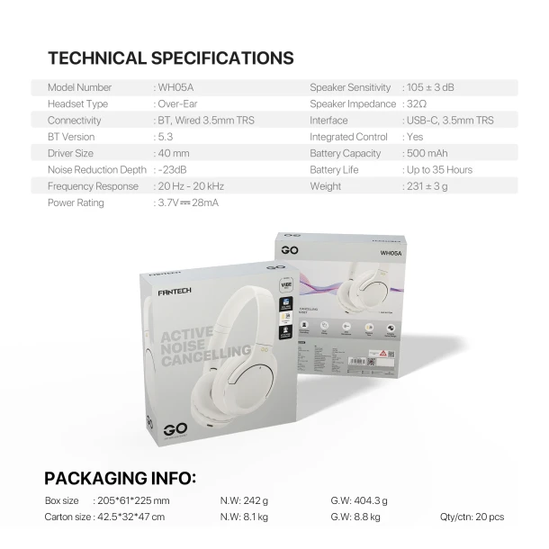 Fantech Headphone WH05A GO VIBE