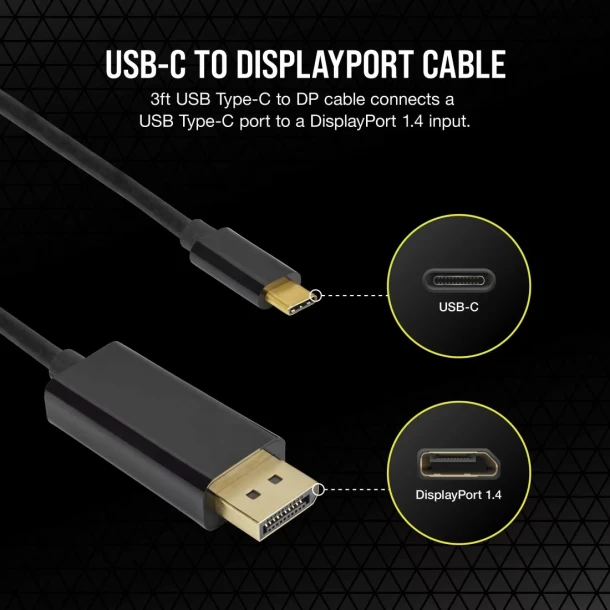 Type C to DisplayPort  Cable