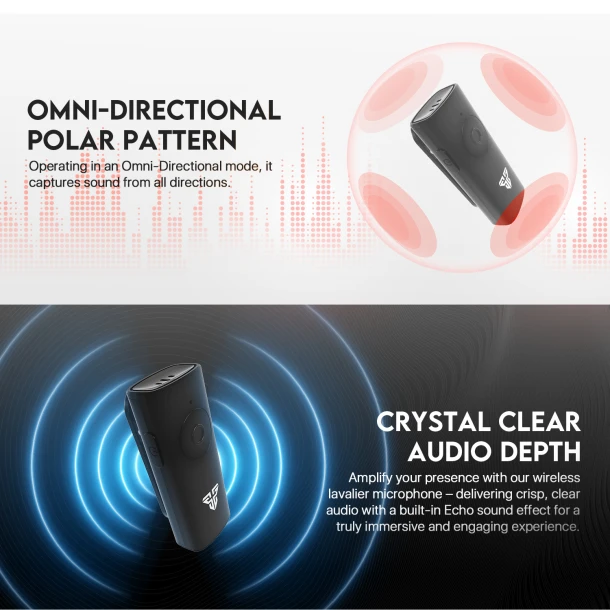 Fantech Wireless Microphone WMV11C LEVIOSA AIR