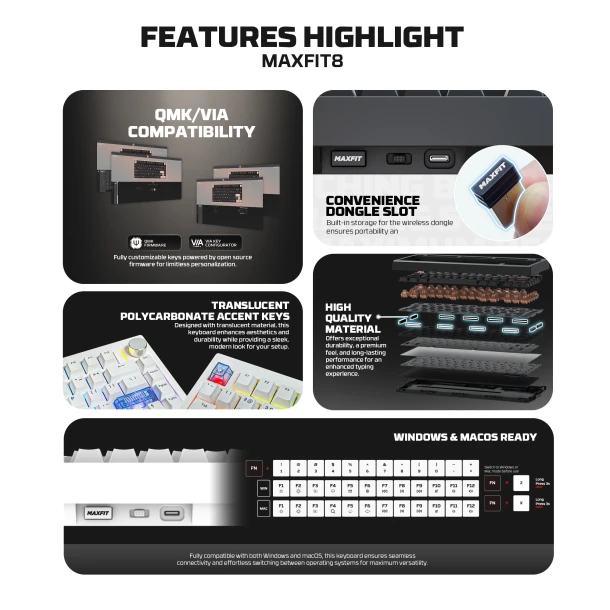 Fantech keyboard MK921 MaxFit8